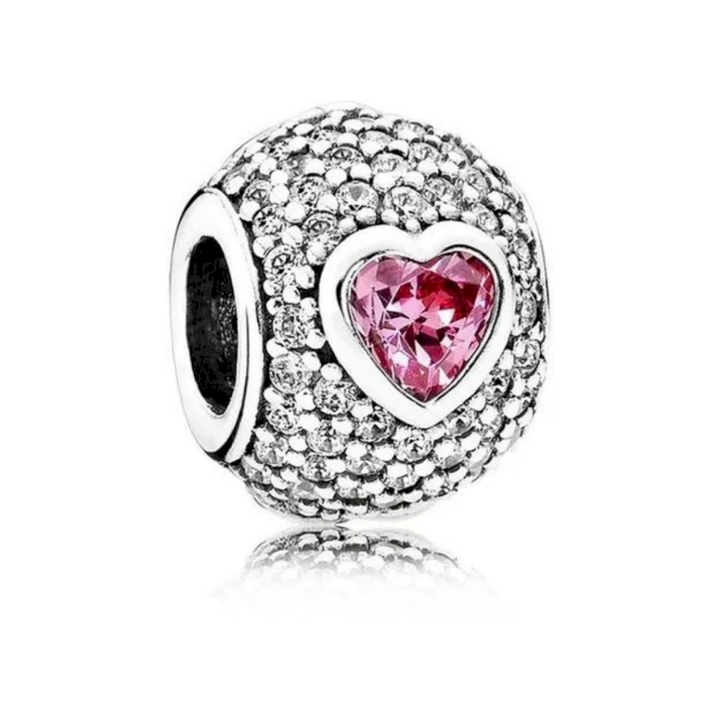 BERLOQUE PAVE CORAÇÃO PAN - PRATA 925