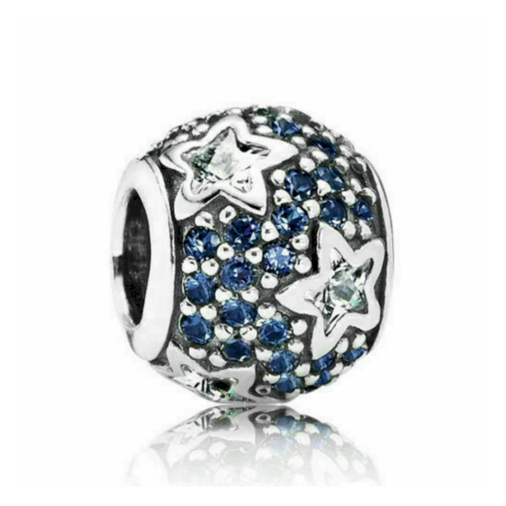 BERLOQUE ESTRELA BLUE PAN - PRATA 925