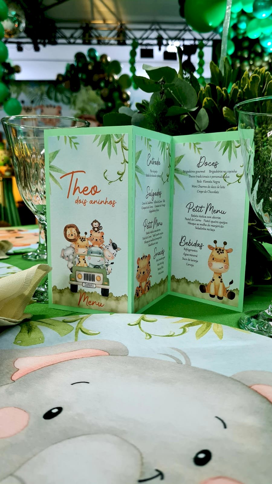 CARDÁPIO PERSONALIZADO - 3 FOLHAS 