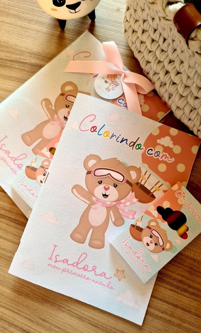 KIT COLORIR COM GIZ DE CERA 