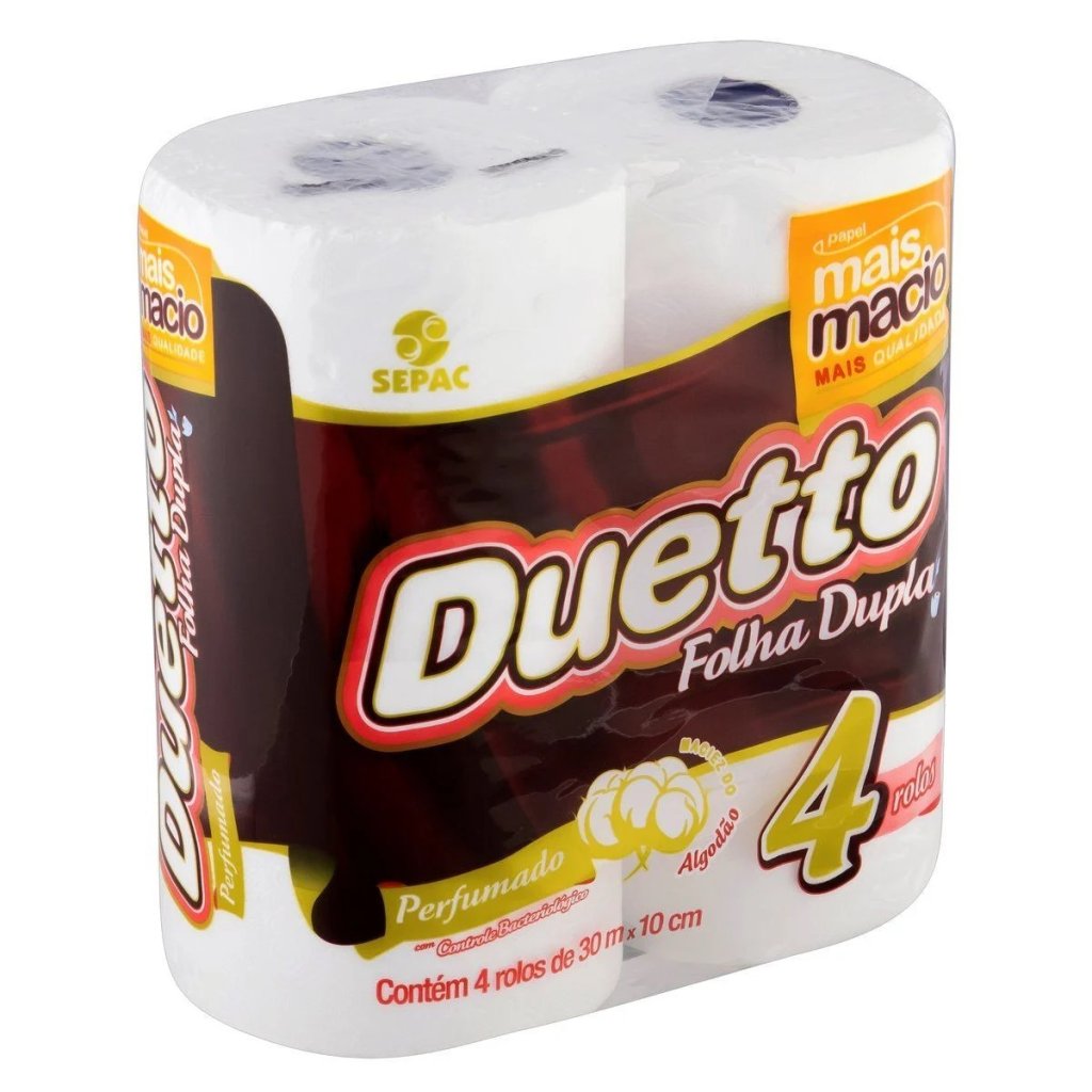 PAPEL H DUETTO C/4 PERFUMADO 30M