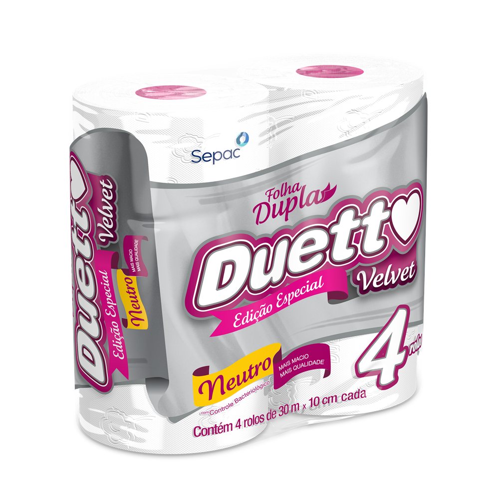 PAPEL H DUETTO C/4 VELVET NEUTRO 30M