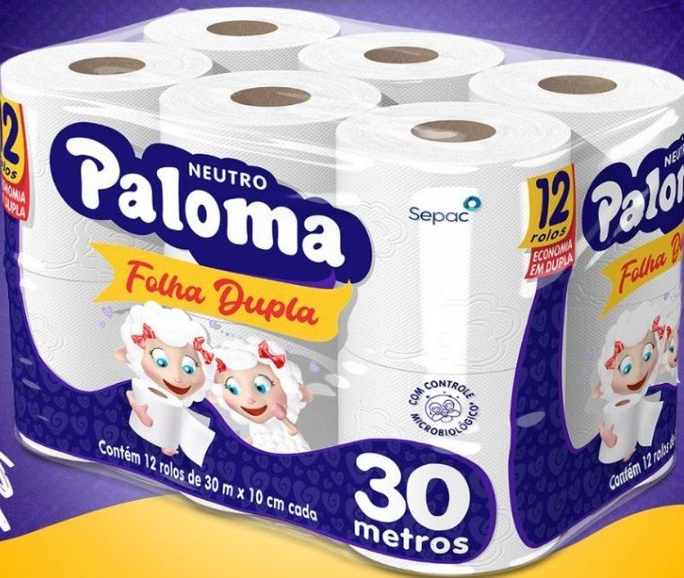 PAPEL H PALOMA F. DUPLA NEUTRO C/12 30M
