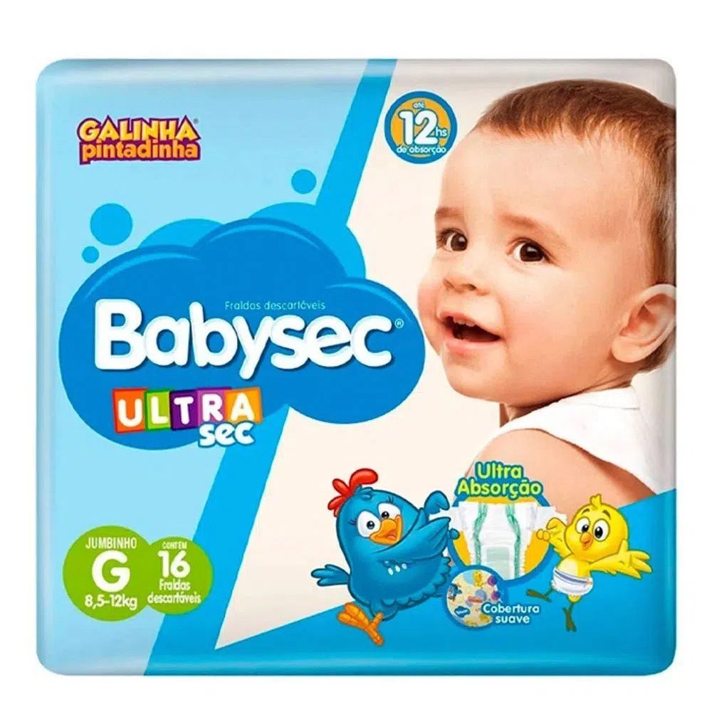 FRALDA BABYSEC ULTRA JUMB. G C/16