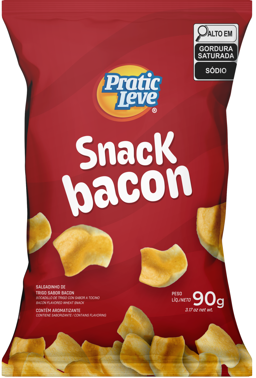SALGADINHO DE TRIGO SNACK BACON 90G