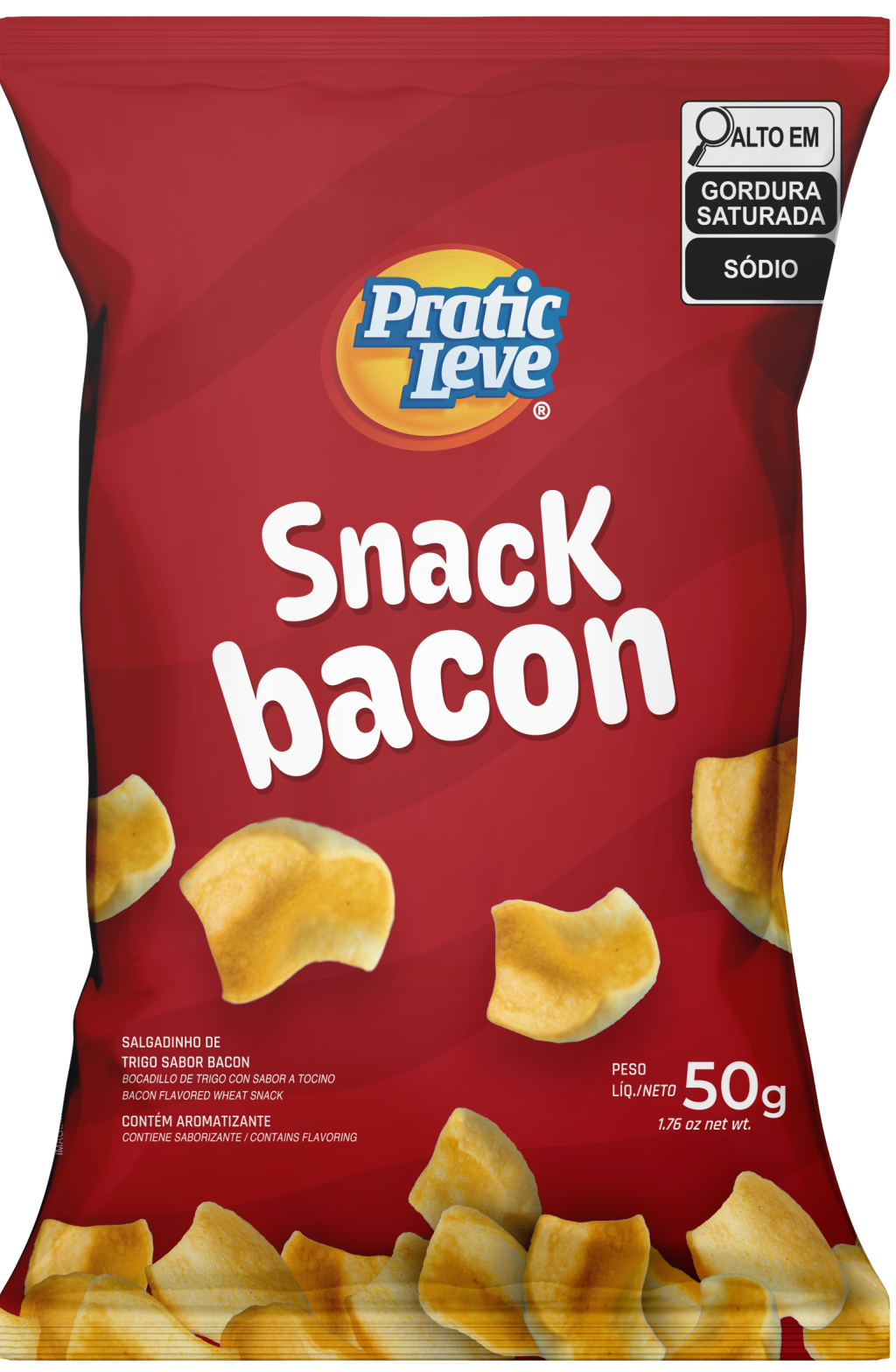 SALGADINHO DE TRIGO SNACK BACON 50G