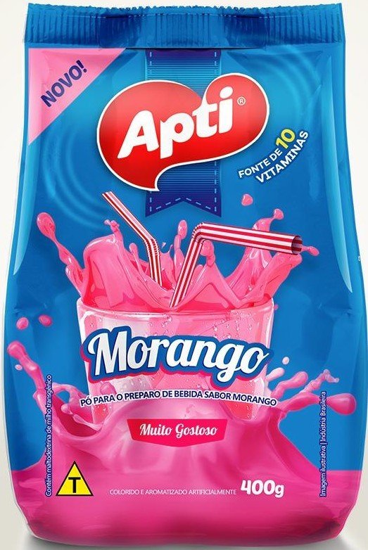 BEBIDA EM PO MORANGO APTI 400G PCTE