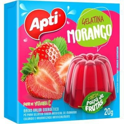 GELATINA APTI 20G MORANGO