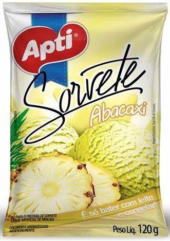 SORVETE APTI 120G ABACAXI SACHE
