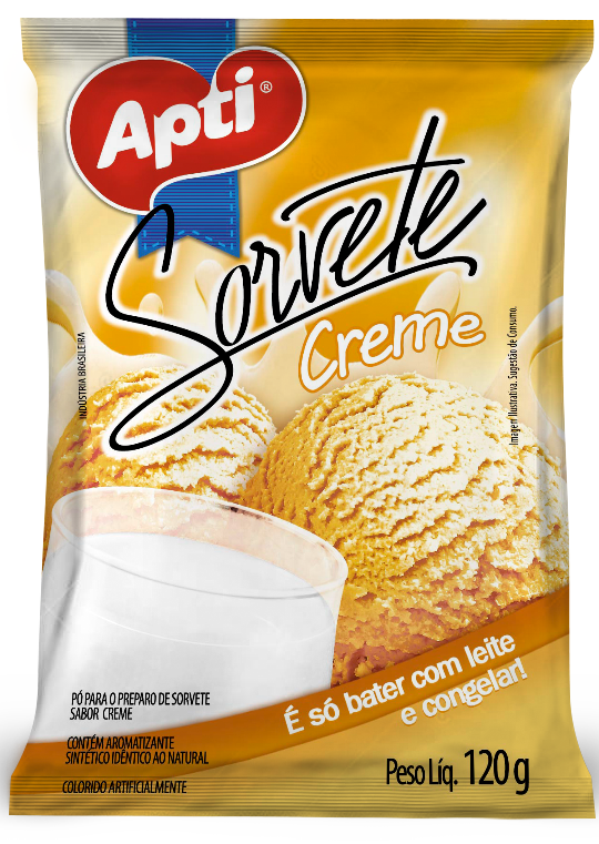SORVETE APTI 120G CREME SACHE