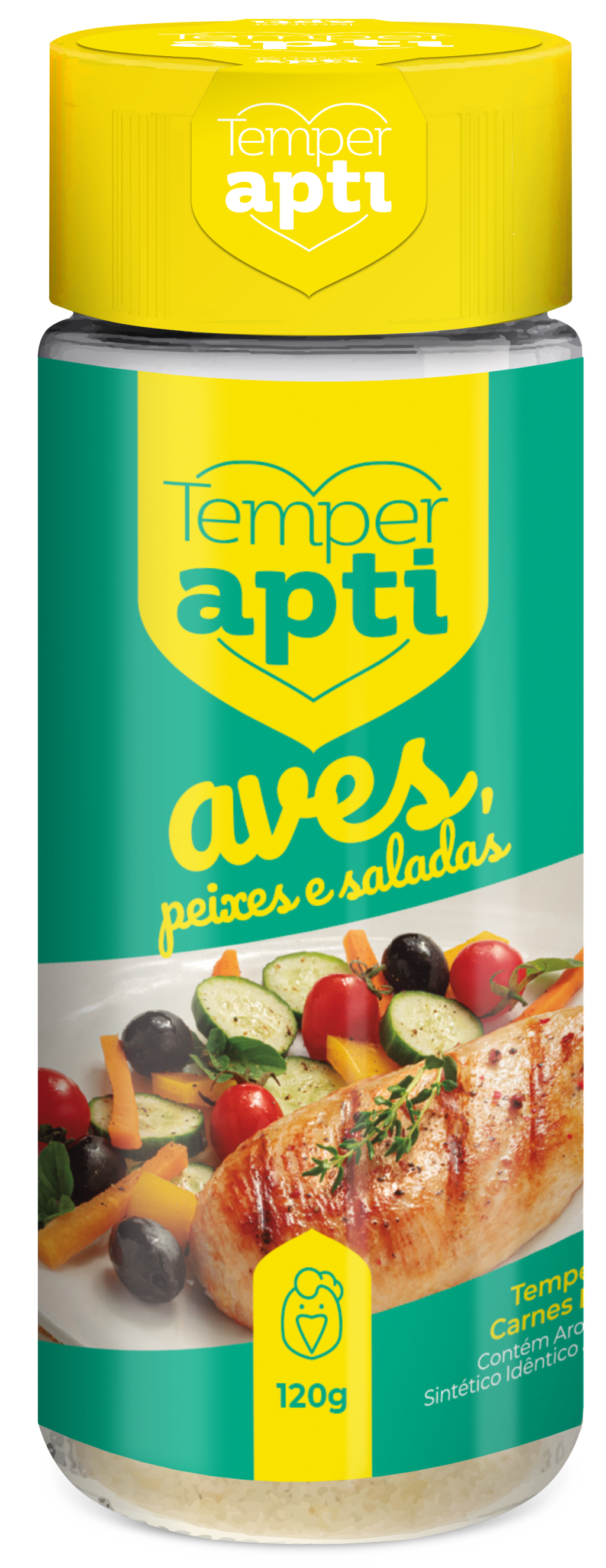 TEMPERO PARA AVES TEMPERAPTI 120G POTE