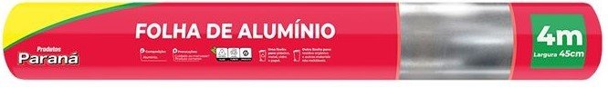 FOLHA DE ALUMINIO PARANA 45CM COM 4M