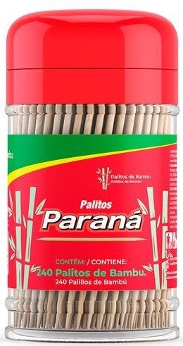 PALITOS DE DENTE PARANA BAMBU C/240 POTINHO