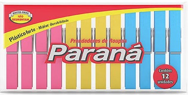 PREND. DE ROUPA PARANA PLASTICO C/12 UN