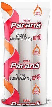 VELAS PARANA Nº 03 20G C/6 UN