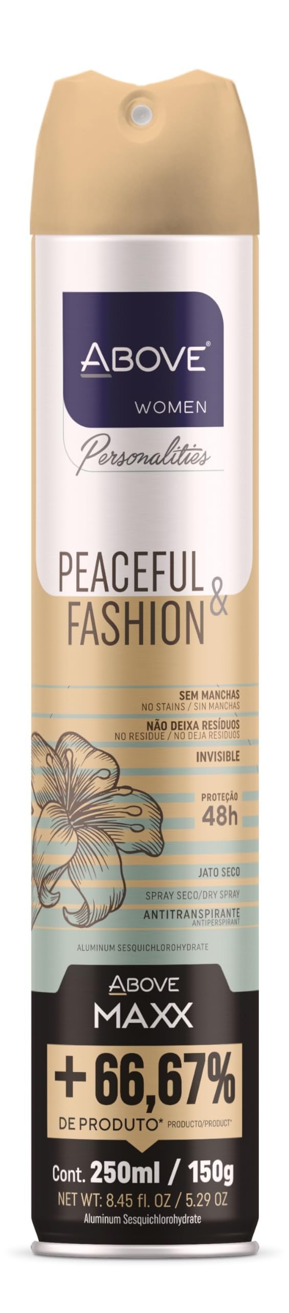 DEO ANT.ABOVE MAXX PERS.PEACEFUL & FASH.12X250ML/1