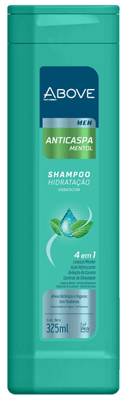 SHAMPOO ABOVE MASC ANTICASPA 325ML MENTOL