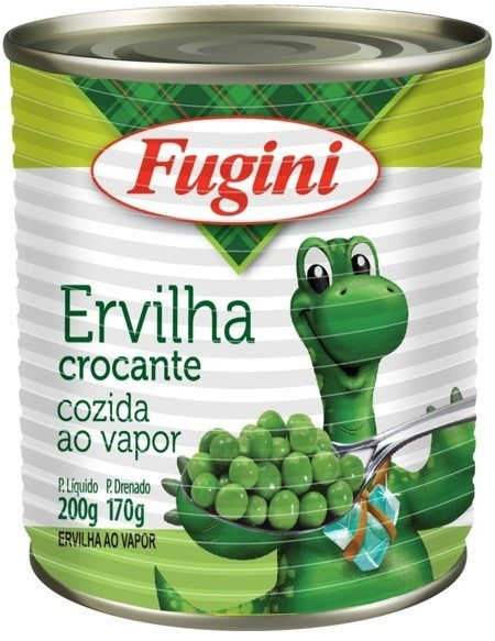 ERVILHA CROCANTE AO VAPOR FUGINI 170G LATA