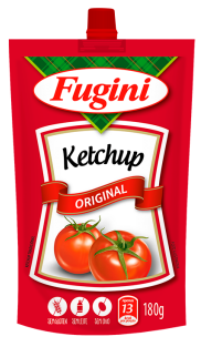 KETCHUP FUGINI TRAD. 180G SACHE C/BICO