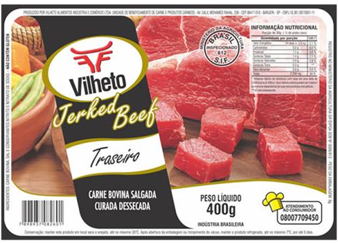 CARNE BOVINA SALG VILHETO 400G TRASEIRO