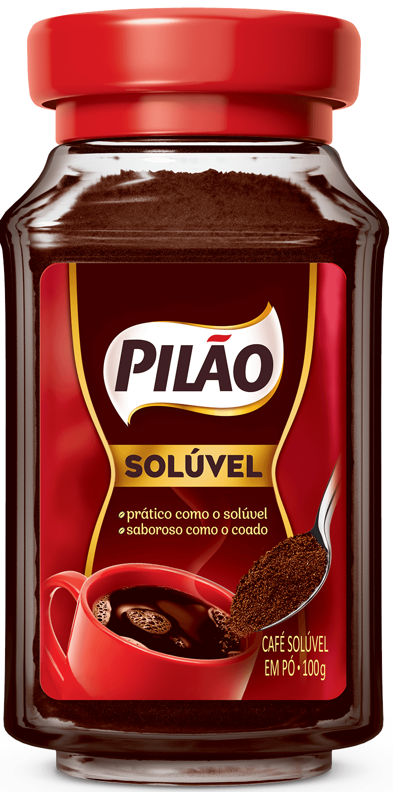 CAFE PILAO SOLUVEL 100G VIDRO