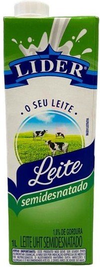 LEITE LIDER 1L SEMIDESNATADO COM TAMPA
