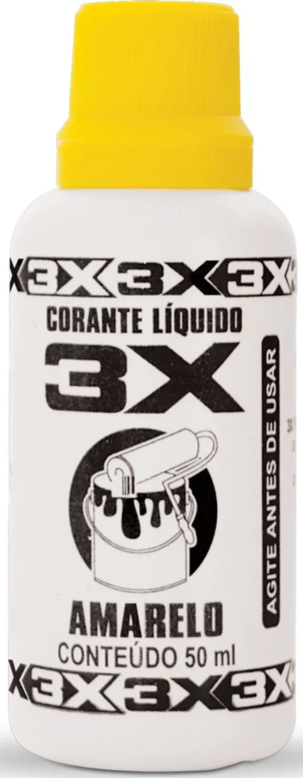 CORANTE 3X 50ML AMARELO