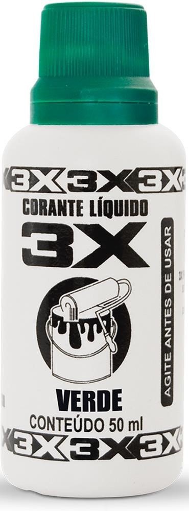 CORANTE 3X 50ML VERDE