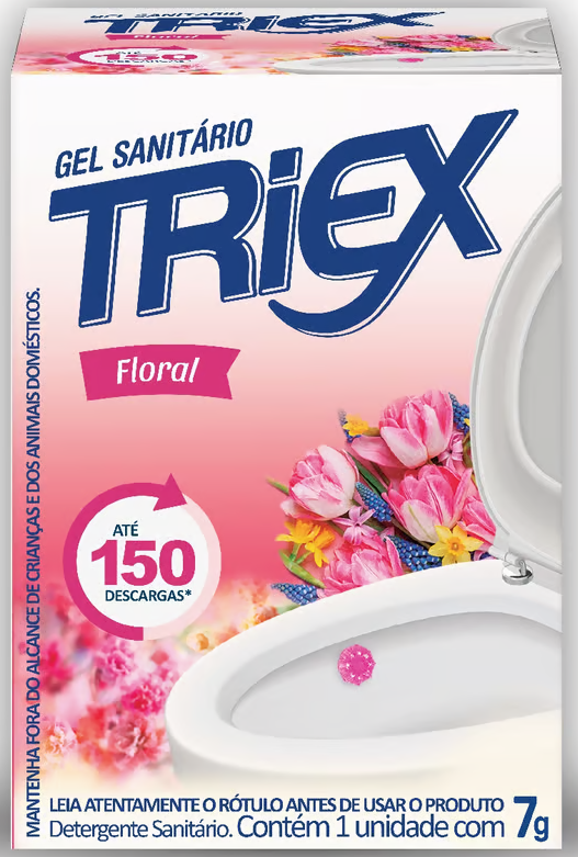 DETERG GEL SANITARIO TRIEX 7G FLORAL