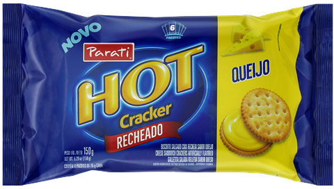 BISC RECH HOT CRACKER 150G QUEIJO