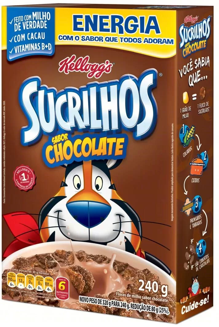CEREAL SUCRILHOS 240G CHOCOLATE CX
