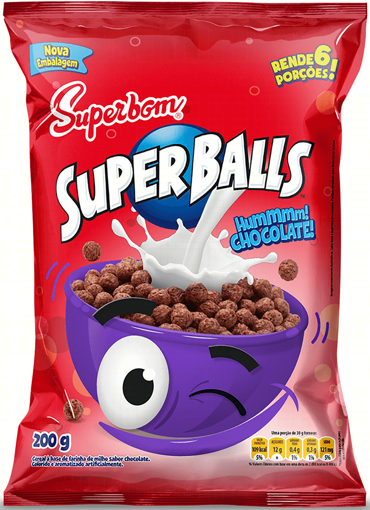 CEREAL SUPER BALLS 200G CHOC 