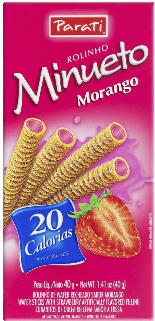ROLINHO MINUETO 40G MORANGO