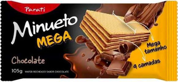 WAFER MINUETO 105G MEGA CHOCOLATE
