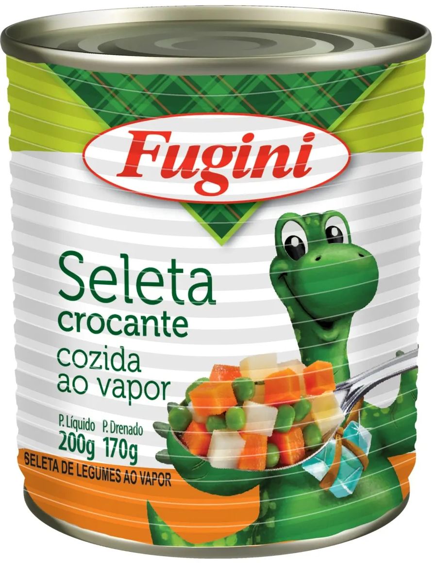 SELETA CROCANTE AO VAPOR FUGINI 170G LATA