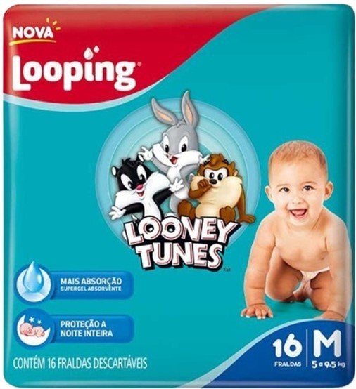 FRALDA LOOPING JUMBINHO M C/16