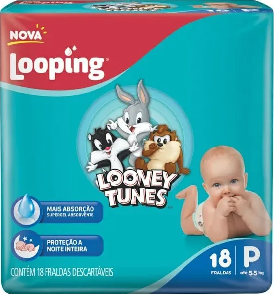 FRALDA LOOPING JUMBINHO P C/18
