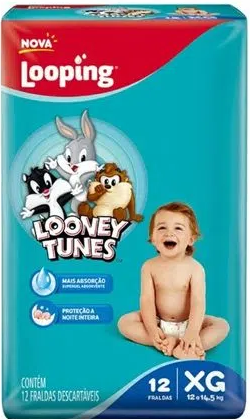 FRALDA LOOPING JUMBINHO XG C/12