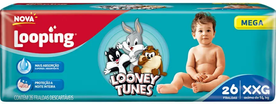 FRALDA LOOPING MEGA XXG C/26
