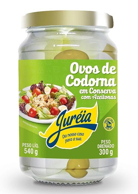 OVO CODORNA COM AZEITONAS 300GR JUREIA