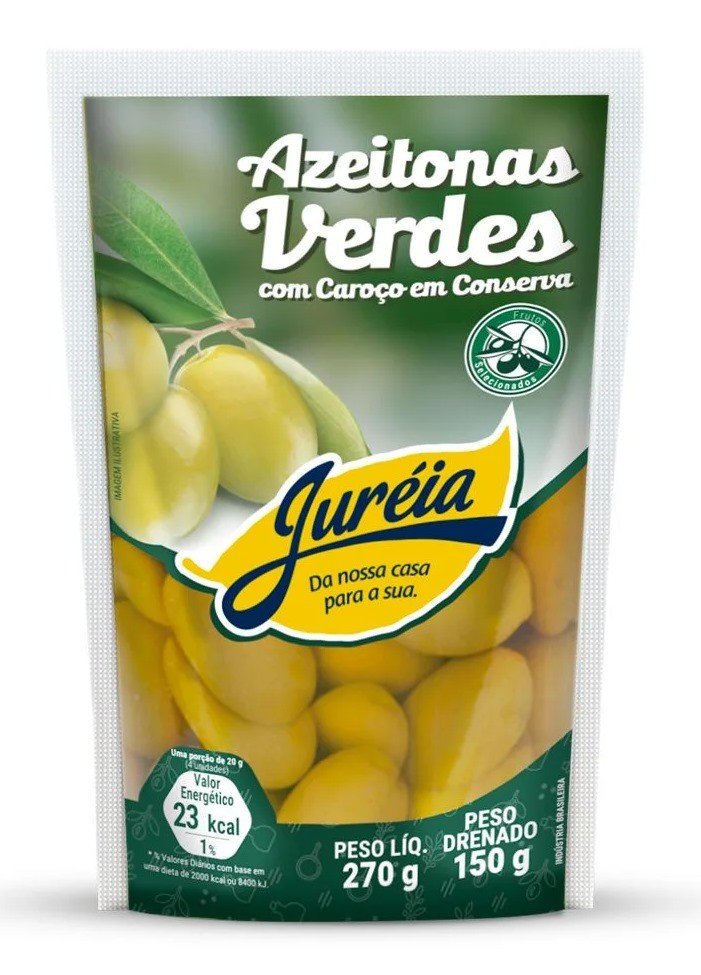 AZEITONA VERDE C/CAROCO SACHE 150GR JUREIA