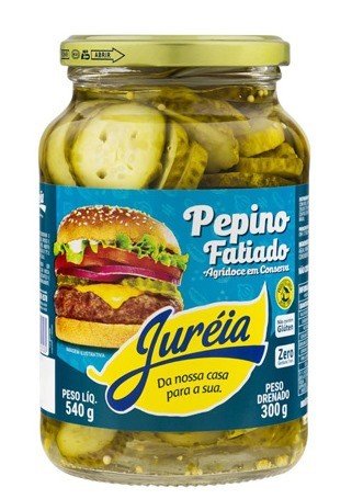 PEPINO FATIADO AGRIDOCE 300GR JUREIA