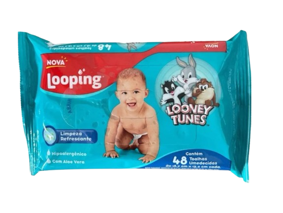 TOALHA UMEDECIDA LOOPING C/48