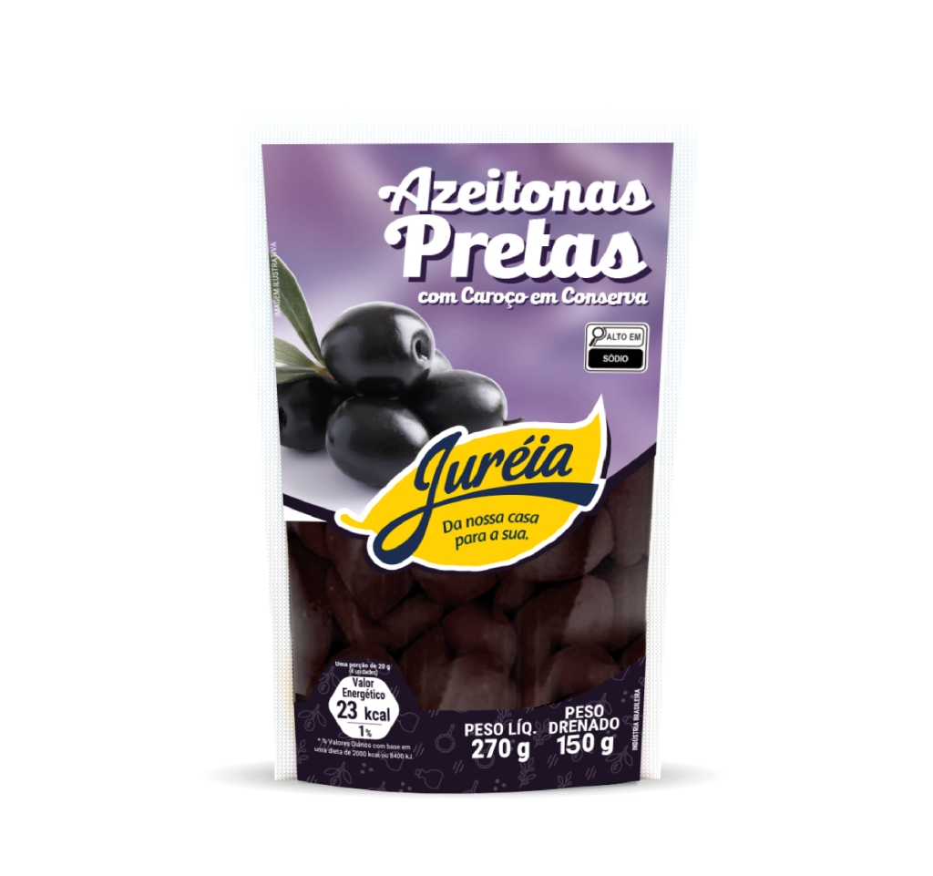AZEITONA PRETA JUREIA 150G C/CAROCO SACHE