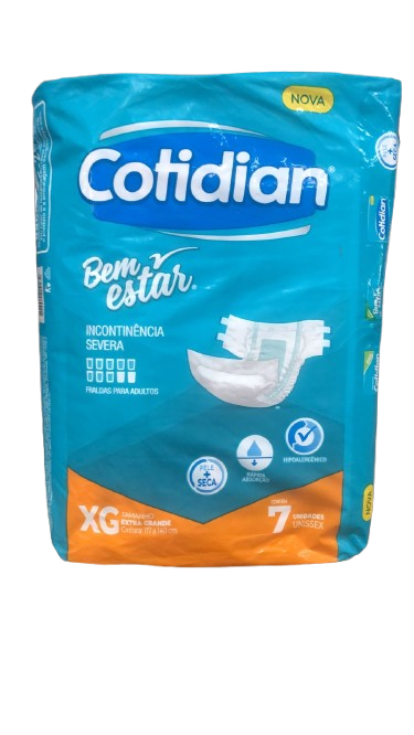 FRALDA COTIDIAN BEM ESTAR G C/7