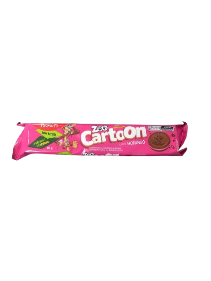 BISC RECH CARTOON 85 G MORANGO