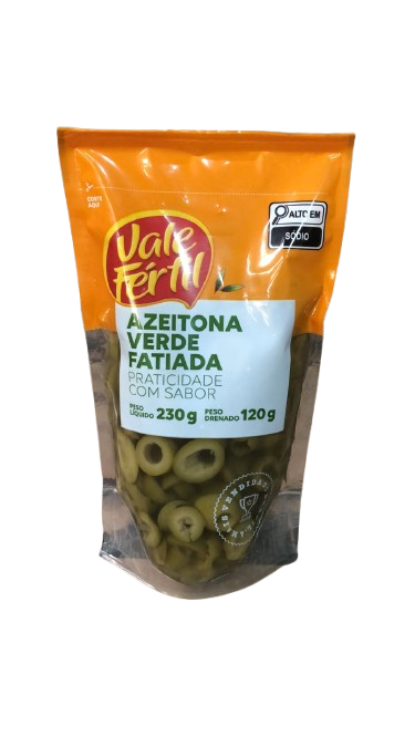AZEITONA VERDE VALE FERTIL 120G FATIADA SACHE