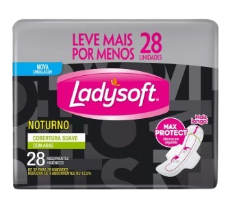 ABSORVENTE LADYSOFT NOT SUA C/A C/28 L+P-