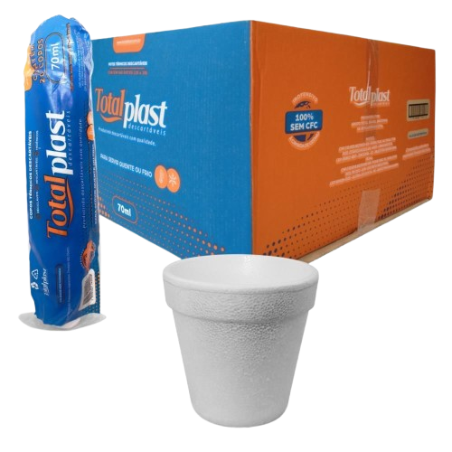 COPOS TERMICOS TOTALPLAST DESCARTAVEIS 70ML 