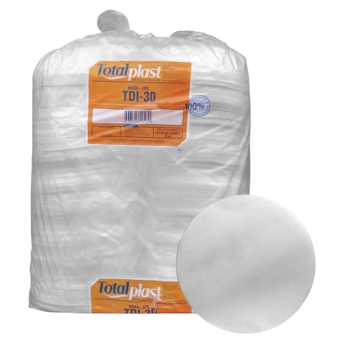 DISCO TOTALPLAST EPS 30CM BRANCO TDI-30
